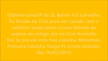 Preview 1 of Lexxiwet - Cdzinha LimaSP Dando para coroa casado safado c a calcinha fio Bc bolinha verm da Fernanda esposa colega Joe 10072019