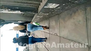 Preview 1 of Hores And Grils Meeting - candid street jeans 4
