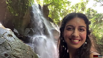 Preview 3 of The Pairaits - Crazy CUMWALK on Public Waterfall