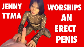 Preview 1 of Eva Notty Sex Anl Download - Jenny Tyma Worships an Erect Penis