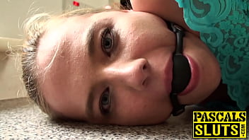 Preview 2 of Xxx Hot Sister Had - Hot fuck with tied up bitch that has gag ball in her mouth