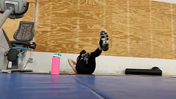 Preview 2 of Jucky Joy - Asian in black leggings at gym