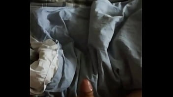 Preview 2 of Gay No Hands Anal Cum - Jerking off my big asian cock in the morning