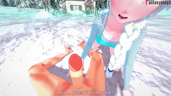 Preview 2 of Depka Hot Xxx - Elsa sucking and having sex | 1 | Frozen | Full &amp_ POV on Sheer &amp_ PTRN: Fantasyking3