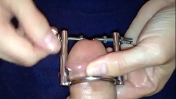 Preview 1 of Mature Mistress Rape Boy - Peehole Stretcher and Silicone Nail