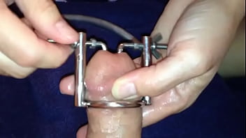Preview 4 of Mature Mistress Rape Boy - Peehole Stretcher and Silicone Nail