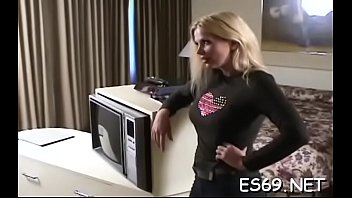 Preview 1 of Xxx Romance Bus - Elegant bimbo in oral sex action