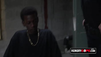 Preview 2 of Pores In Face - Black suspect fucks two naughty MILF cops