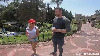 Preview 1 of Ice Homework - PAWG blonde bouncing on strangers fat dick