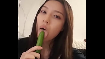 Preview 4 of Piss Lady Cade - Asian Girl Sucks Cucumber