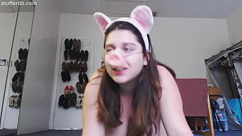 Preview 1 of Saxe Mom Son Full Moves New - Chubby cutie I found on stufferdb.com turned into a fat pig!