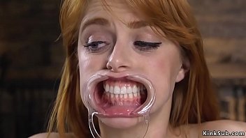 Preview 1 of Wife In Hot - Natural busty redhead whipped in stock