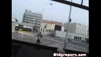 Preview 1 of In Fact - Hot 19 yo brunette groped by old men on the bus!
