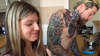 Preview 4 of White Ass Hole Show - We cook dinner at home