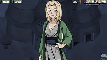 Preview 4 of Mini Sexy Skirt - Naruto: Kunoichi Trainer | Tsunade And Tenten Handjob And Foot Job In Public Restaurant | Naruto Anime Hentai Porn Game | Part #8