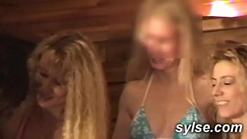 Preview 2 of Girl Sniff Guy Ass - 2 lesbian blondes in car - amateurs compilations