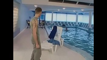 Preview 1 of Your My Stepbrother2 - Swimmers Teasing each other bulges in speedo (sunga)