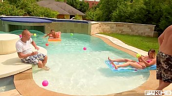 Preview 1 of Fist A Big Asshole - Horny summer hotties Alice &amp_ Christen Courtney fucked by three studs