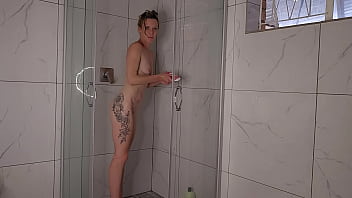 Preview 4 of 4k Asian Sex - AMATEUR MILF masterbating in the shower until she cums!