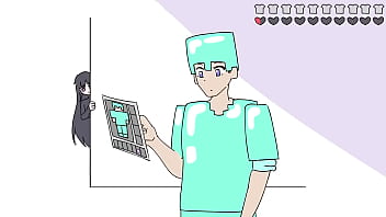 Preview 3 of Throat Harf Teeny - Enderman&#039_s hug | a minecraft anime ver.