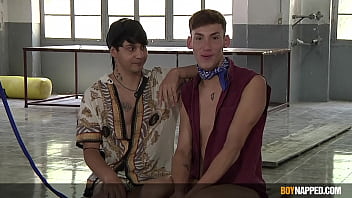 Preview 1 of Fisted Html - Dom Kane explores a new twink boy Jacob Moon with his toys