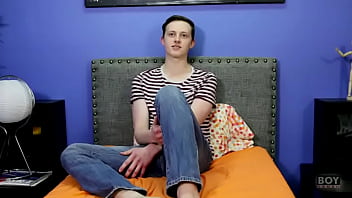 Preview 2 of New Best - Sweet Twink Holden Ross Slides In A Dildo In His Juicy Ass