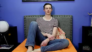 Preview 1 of New Best - Sweet Twink Holden Ross Slides In A Dildo In His Juicy Ass