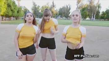 Preview 2 of Sxs Kkka - Relay race training ends with foursome blowjob