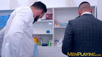 Preview 1 of Sunny Leony Fuck To Boy Friend - Classy doctor gives thorough anal examination to patient