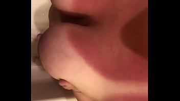 Preview 2 of New Hot Mom Ante Sexy - Small Dick Peeing on Big Tits