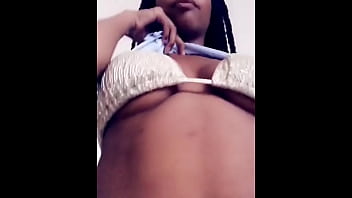 Preview 3 of Serrure Dom Manche - Jonna,  playing with my nice tits &amp_ fuckable breasts :) please come and get some fuckable fuck with me. Im a fuckable whore :)