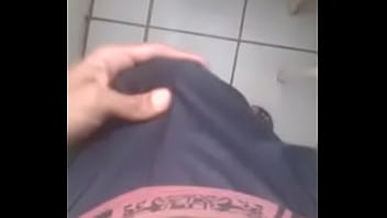 Preview 2 of With Nearby - Leonardo Rodrigues de Cueca Boxer Preta no Banheiro