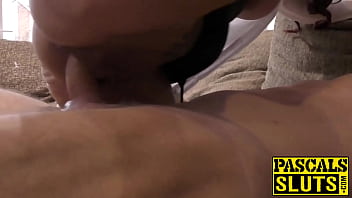 Preview 4 of Granny Grandson Blowjob Kitchen - BDSM loving brunette Nicole Dupapillon rides rock hard cock