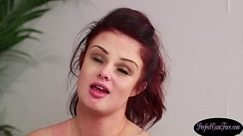 Preview 4 of Destiny Show Cleaning - Cock sucking redhead blows her therapist