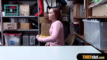 Preview 3 of Ara Mina Jay Manalo Xxx - Cute redhead Irish teen gets rough fucked by a mall cop