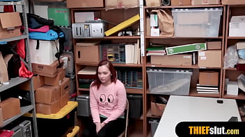 Preview 1 of Ara Mina Jay Manalo Xxx - Cute redhead Irish teen gets rough fucked by a mall cop