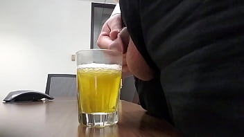 Preview 3 of Www Xxx Vdo Com S - Filling a glass with my piss