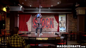 Preview 1 of Indian Patna Girl - Black hunky stripper sucked by mature cock lover Pascal