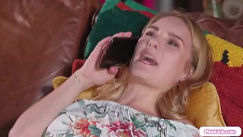 Preview 1 of Handjob Surprise Cum - Horny stepmom licks her stepteens pussy