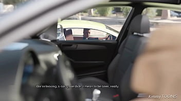 Preview 3 of Milena Teens - Heart Problems - Stepmom almost got caught sucking her stepson&#039_s cock on the side of the road - kimmytoons