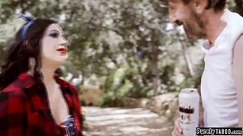 Preview 1 of Claudia Sampedro Fucked - Teen is fucked on a hillbilly family bbq