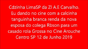 Preview 1 of Bulky Boibs - Cdzinha LimaSP Dando no cine com a calcinha tanguinha branca da nova esp Rbson12062019