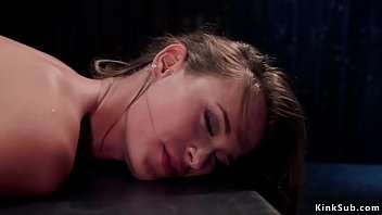 Preview 3 of Sweden On Face - Brunette slave in bondage rough banged