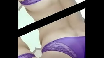 Preview 2 of Wwwx Nxxcom - Mostrando tanguita Lila con Encaje