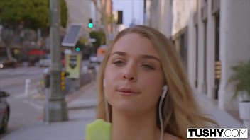Preview 1 of Jizonline - TUSHY Gabbie Carter&#039_s Desire To Be Gaped Comes True