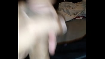 Preview 4 of Busty Jerks Him - DirkDigglaMane strokes his monster