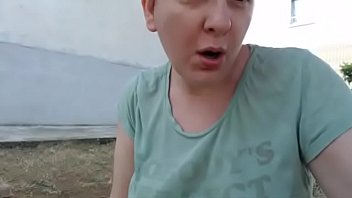 Preview 4 of Daughter Helps Dad With Erection - Nicoletta completely destroys her pants in a public garden and pisses on herself