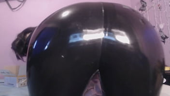 Preview 3 of Real Bisexual Amateur - latex leggins