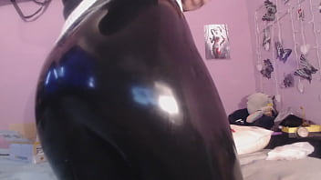 Preview 1 of Real Bisexual Amateur - latex leggins