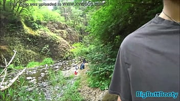 Preview 3 of Happy Birthday Papa - Hiking Couple Caught In An Off Trail Fuck